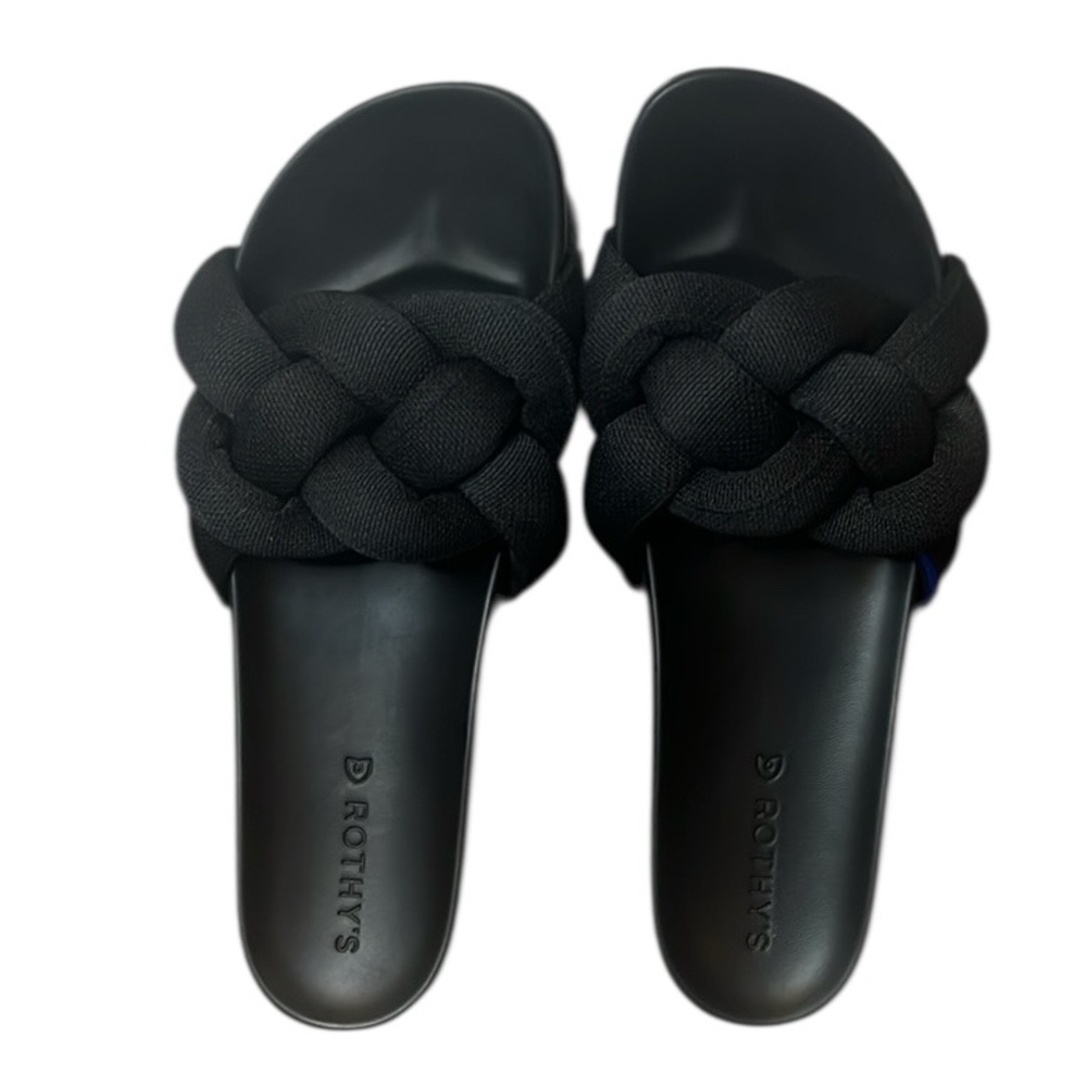 Rothy's Black Braided Sandals